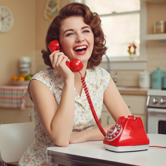 Vintage Coca Cola Snow Dome RED Coke Landline Telephone Push Button 2003 Desktop - Picture 1 of 9